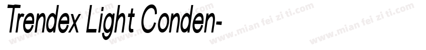 Trendex Light Conden字体转换